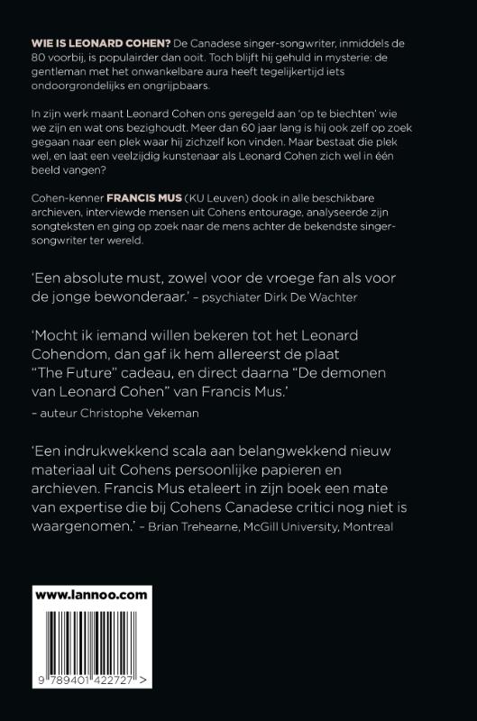 Achterkant van De demonen van Leonard Cohen