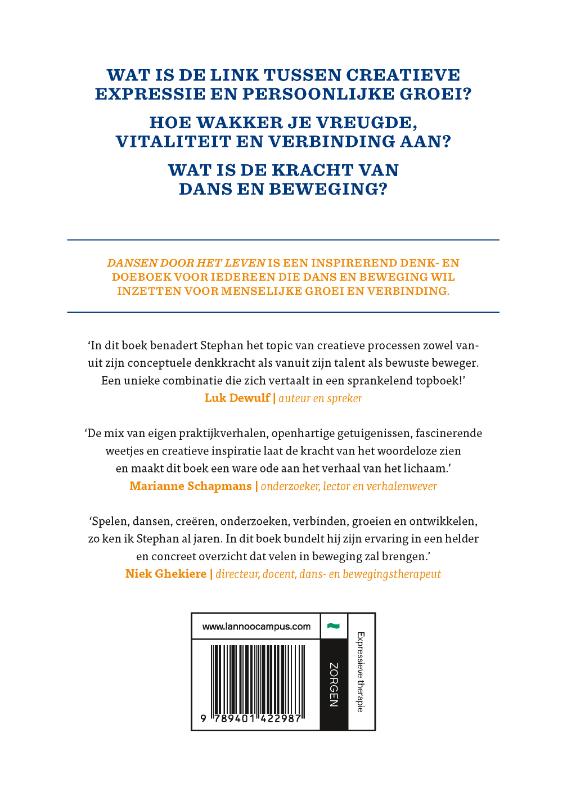 Achterkant van Dansen door het leven