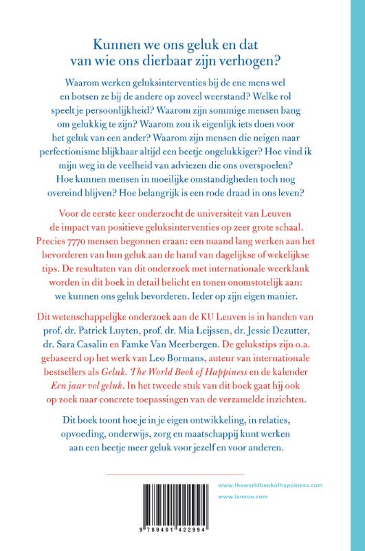 Achterkant van Veel geluk