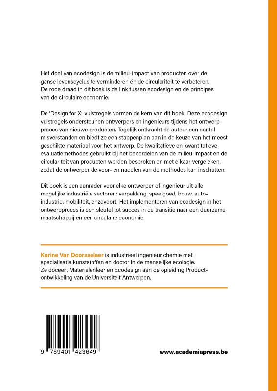 Achterkant van Ecodesign