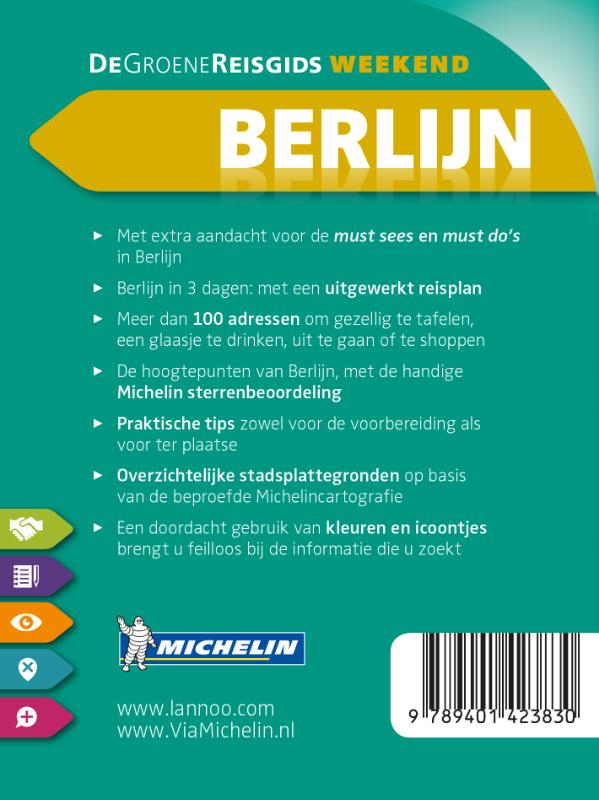 Achterkant van De Groene Reisgids Weekend - Berlijn