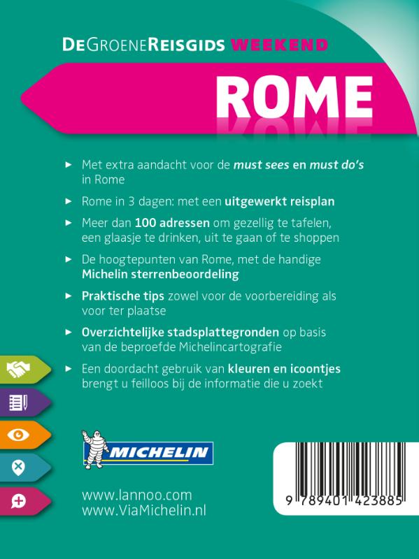Achterkant van De Groene Reisgids Weekend - Rome
