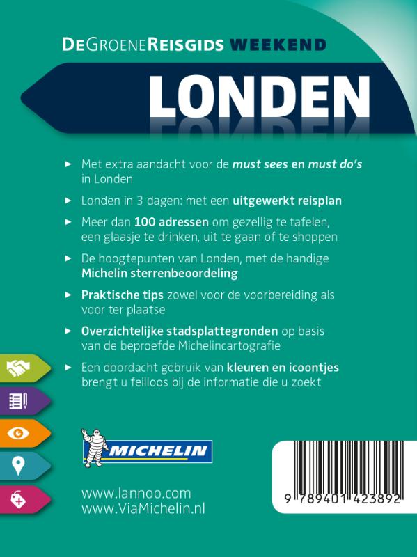 Achterkant van De Groene Reisgids Weekend - Londen