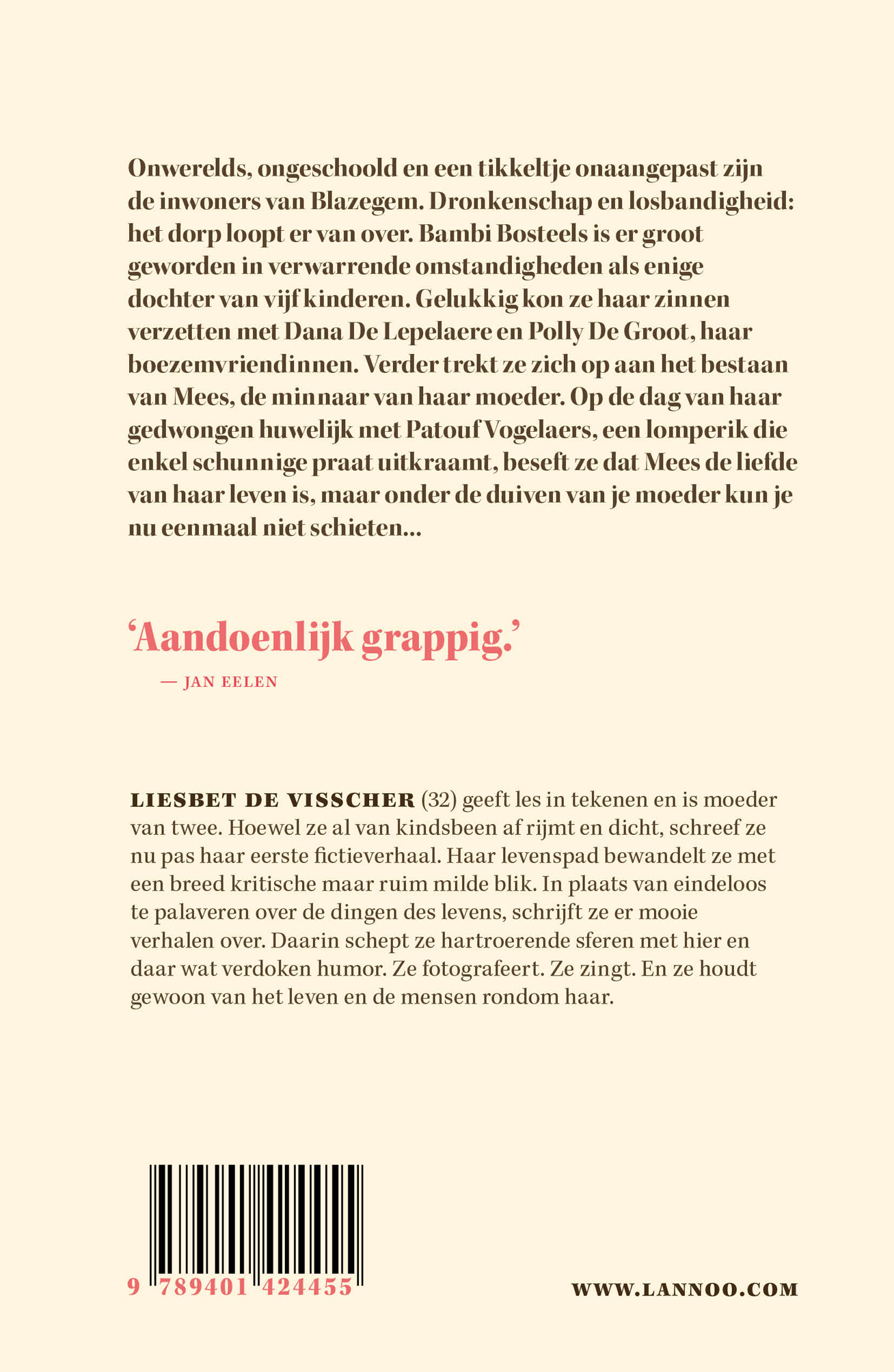 Achterkant van Bambi Bosteels, berewijf uit Blazegem
