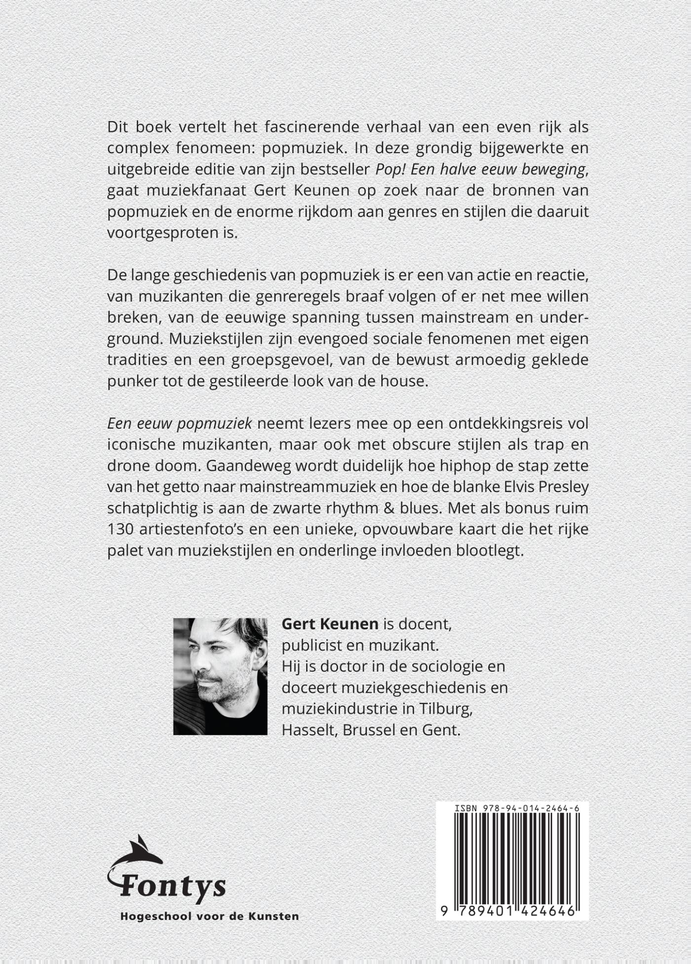 Achterkant van Een eeuw popmuziek