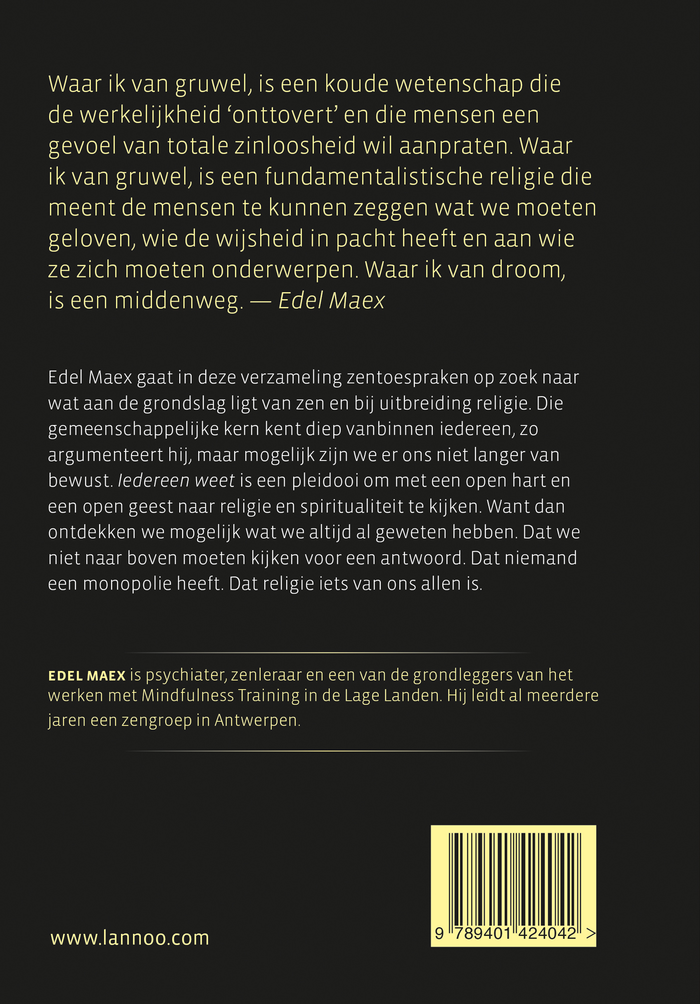 Achterkant van Iedereen weet