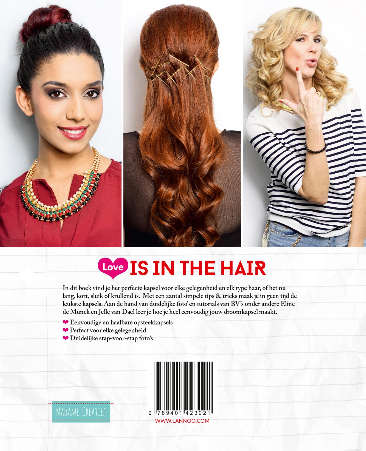 Achterkant van Love is in the hair (E-boek - ePub-formaat)