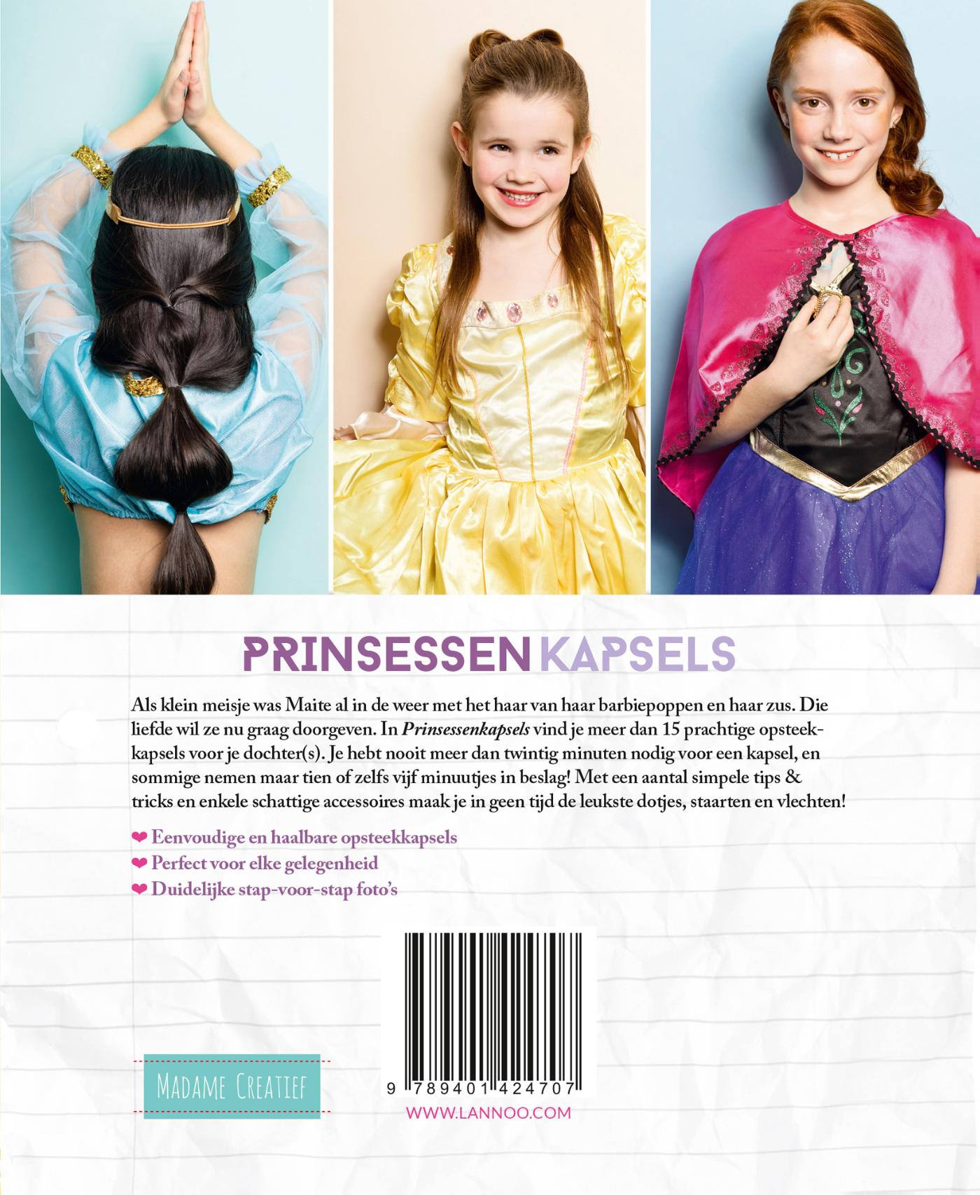 Achterkant van Prinsessenkapsels