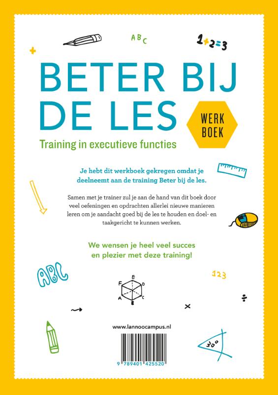 Achterkant van Beter bij de les: werkboek