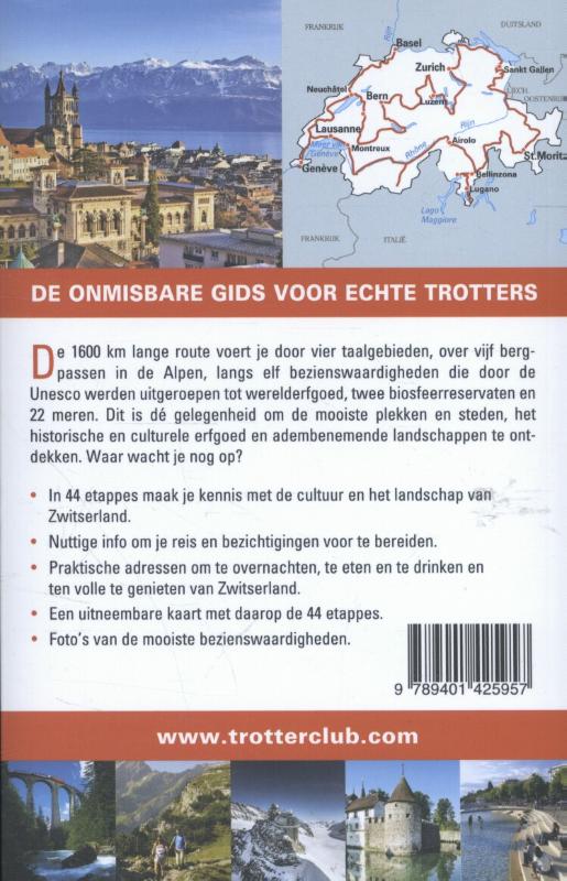 Achterkant van Trotter Zwitserland