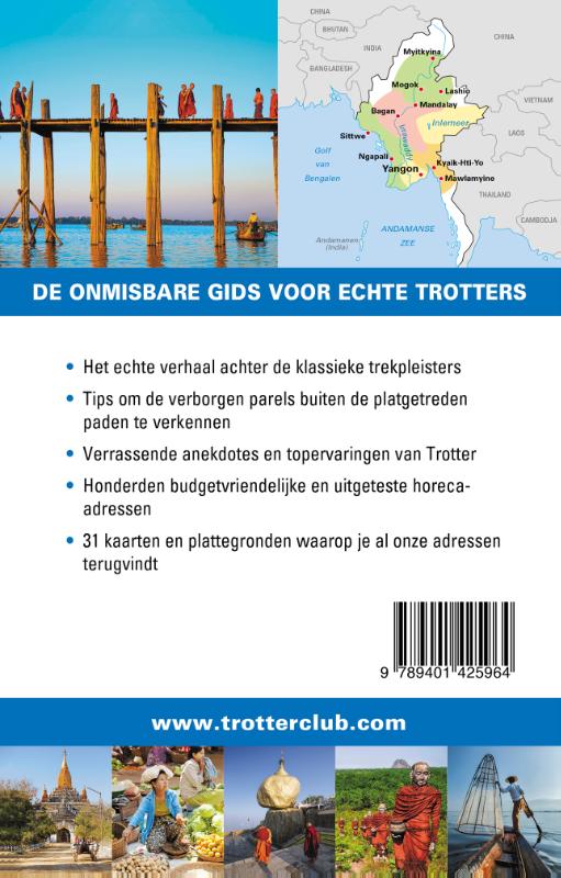 Achterkant van Trotter Myanmar