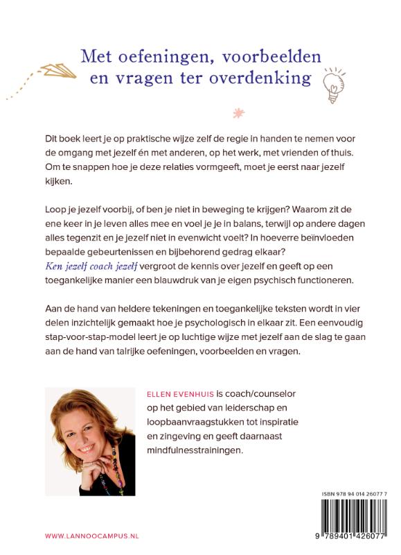 Achterkant van Ken jezelf, coach jezelf