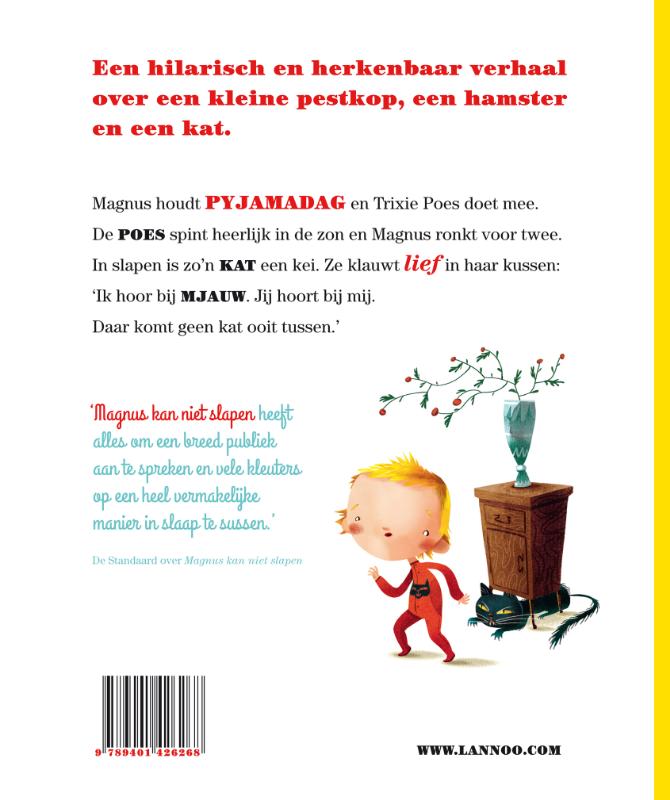 Achterkant van Magnus en zijn superkat