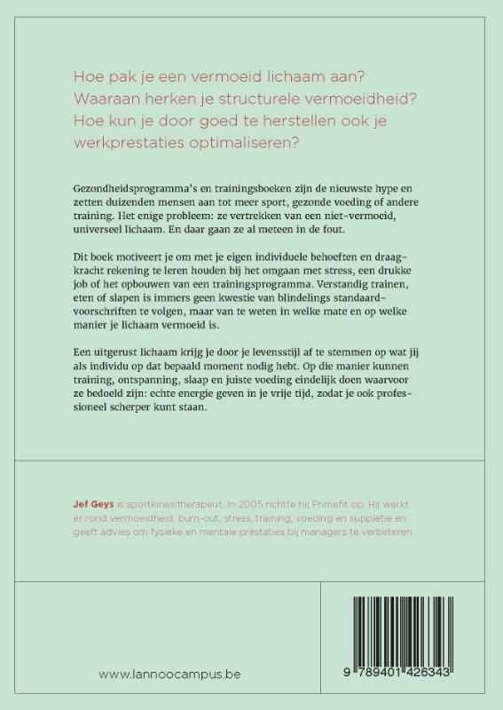 Achterkant van Rusten is het nieuwe sporten