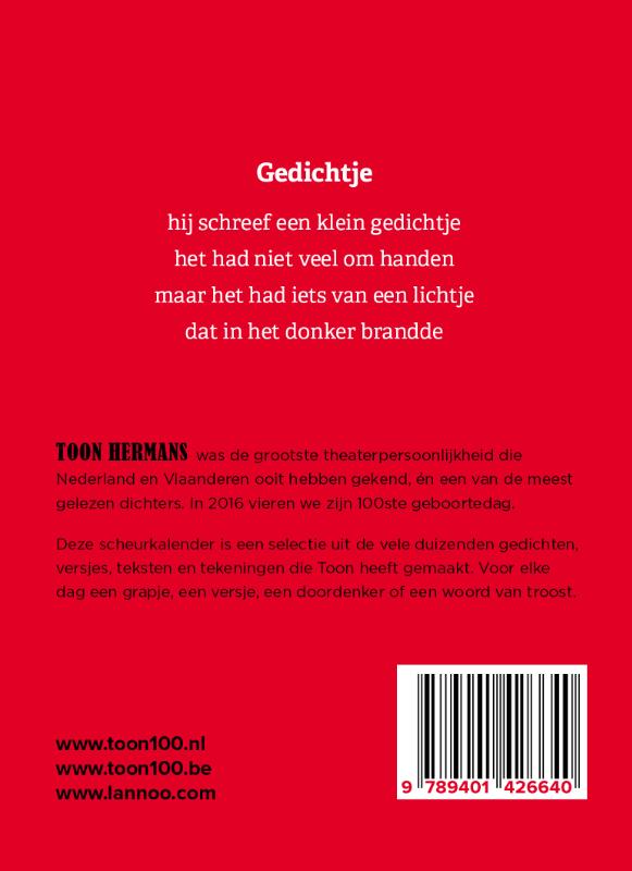 Achterkant van 2016. Een jaar met Toon