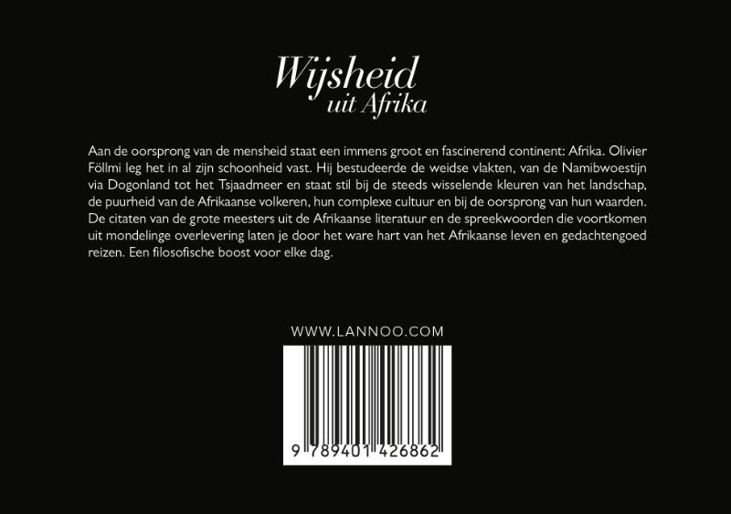 Achterkant van Wijsheid uit Afrika