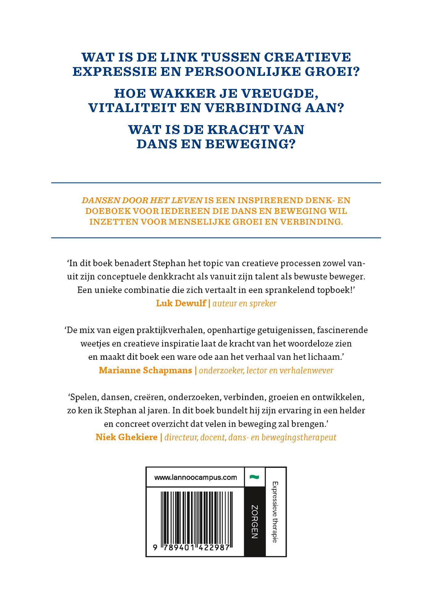 Achterkant van Dansen door het leven