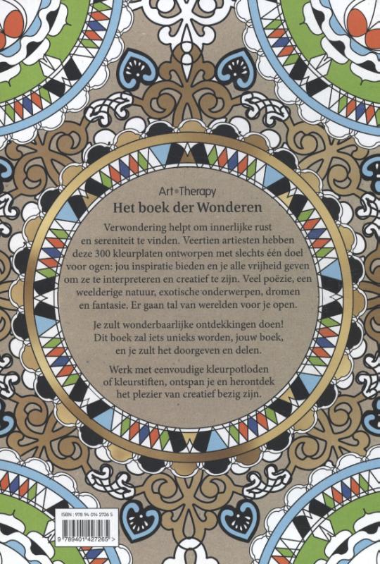 Achterkant van Art therapy - Het boek der wonderen