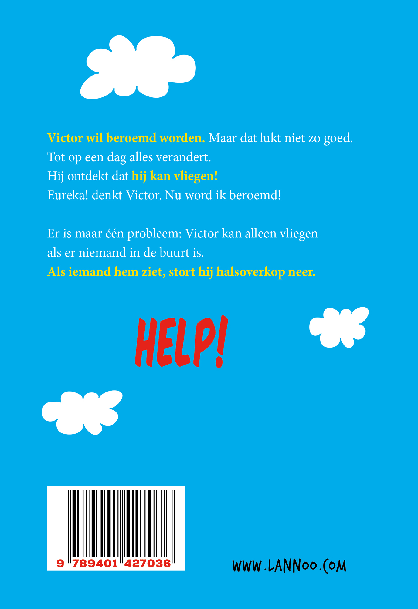 Achterkant van Ik vlieg!