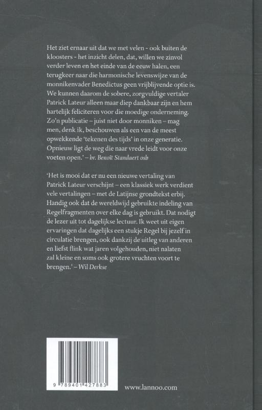 Achterkant van De Regel van Benedictus