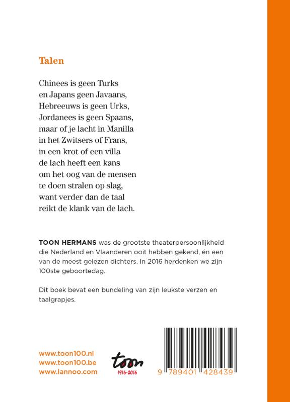 Achterkant van De klank van de lach