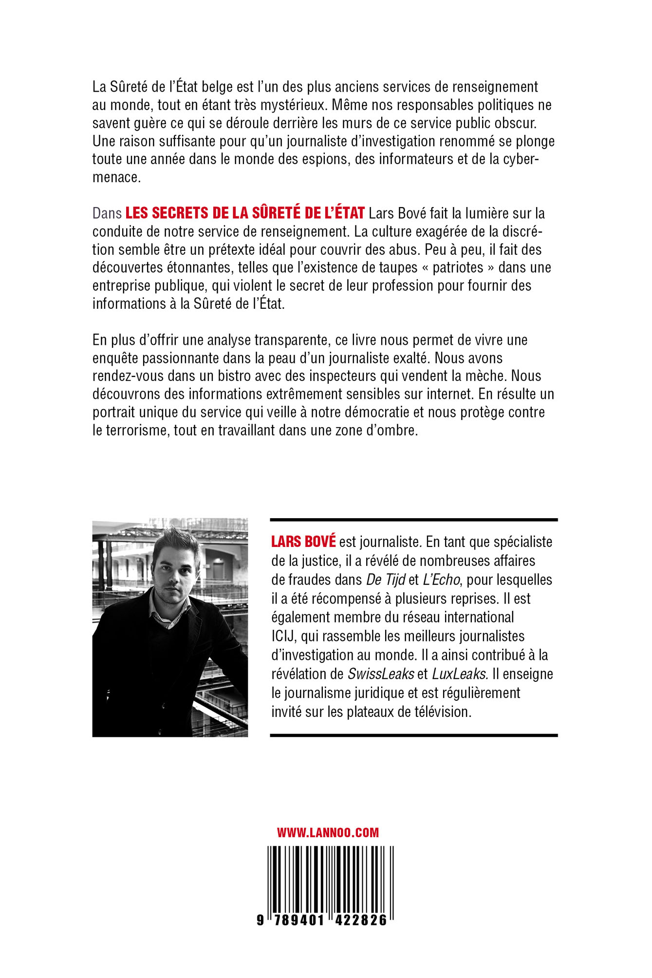 Achterkant van Les secrets de la Sûreté de l'État