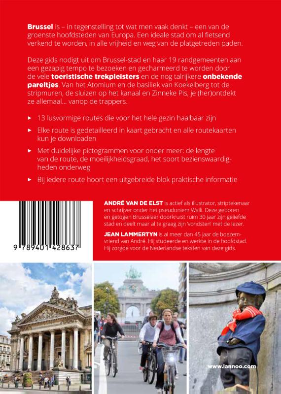 Achterkant van Fietsgids Brussel