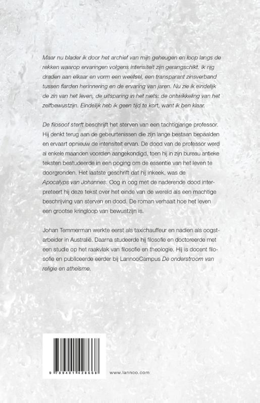 Achterkant van De filosoof sterft