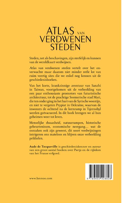Achterkant van Atlas van verdwenen steden