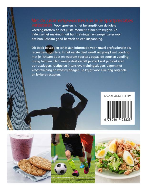 Achterkant van Het sportkookboek