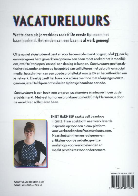 Achterkant van Vacatureluurs