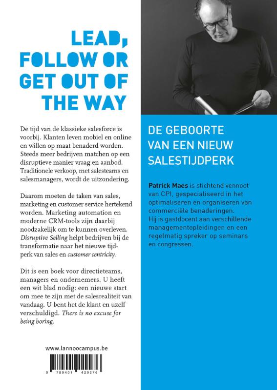 Achterkant van Disruptive selling