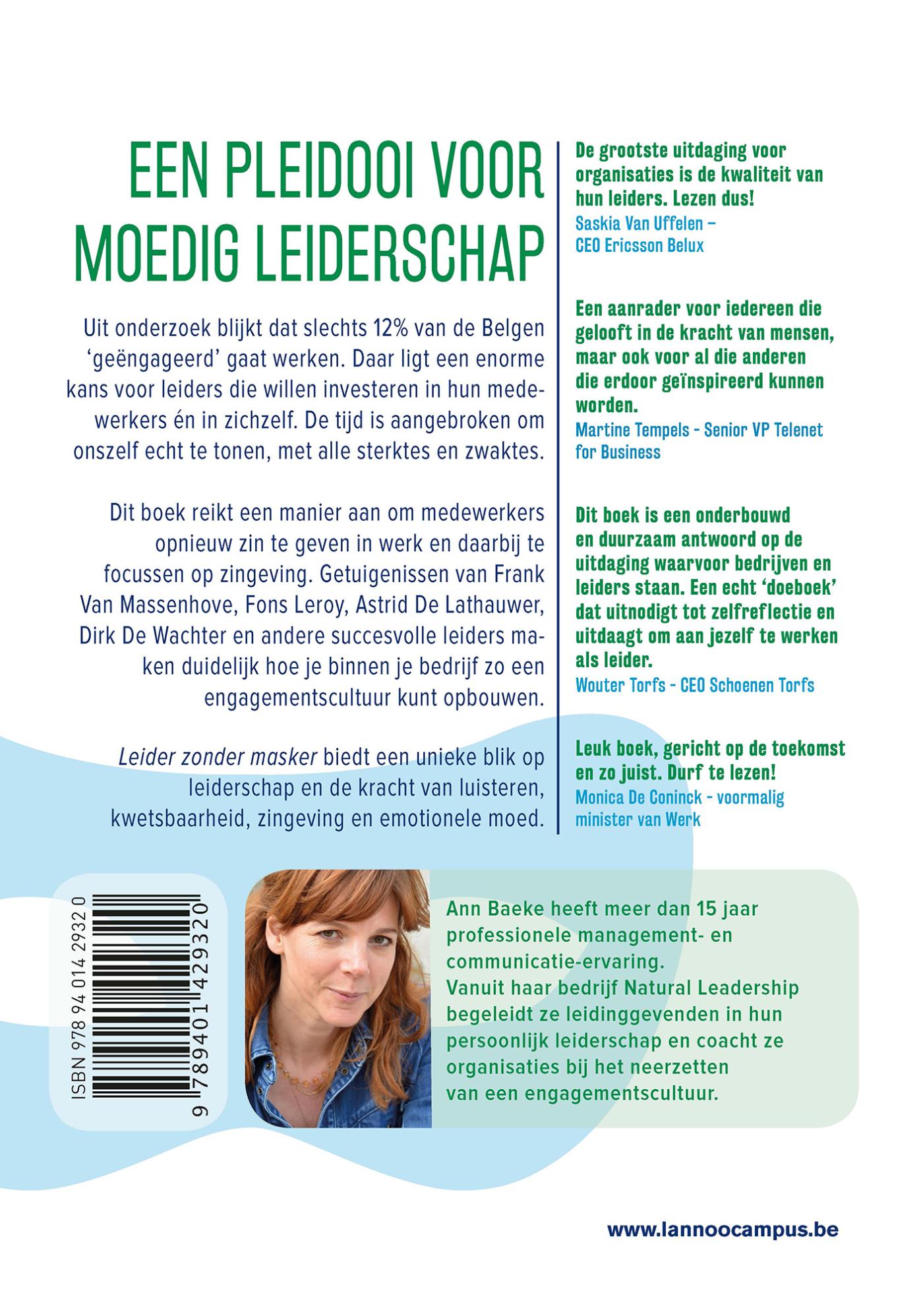 Achterkant van Leider zonder masker