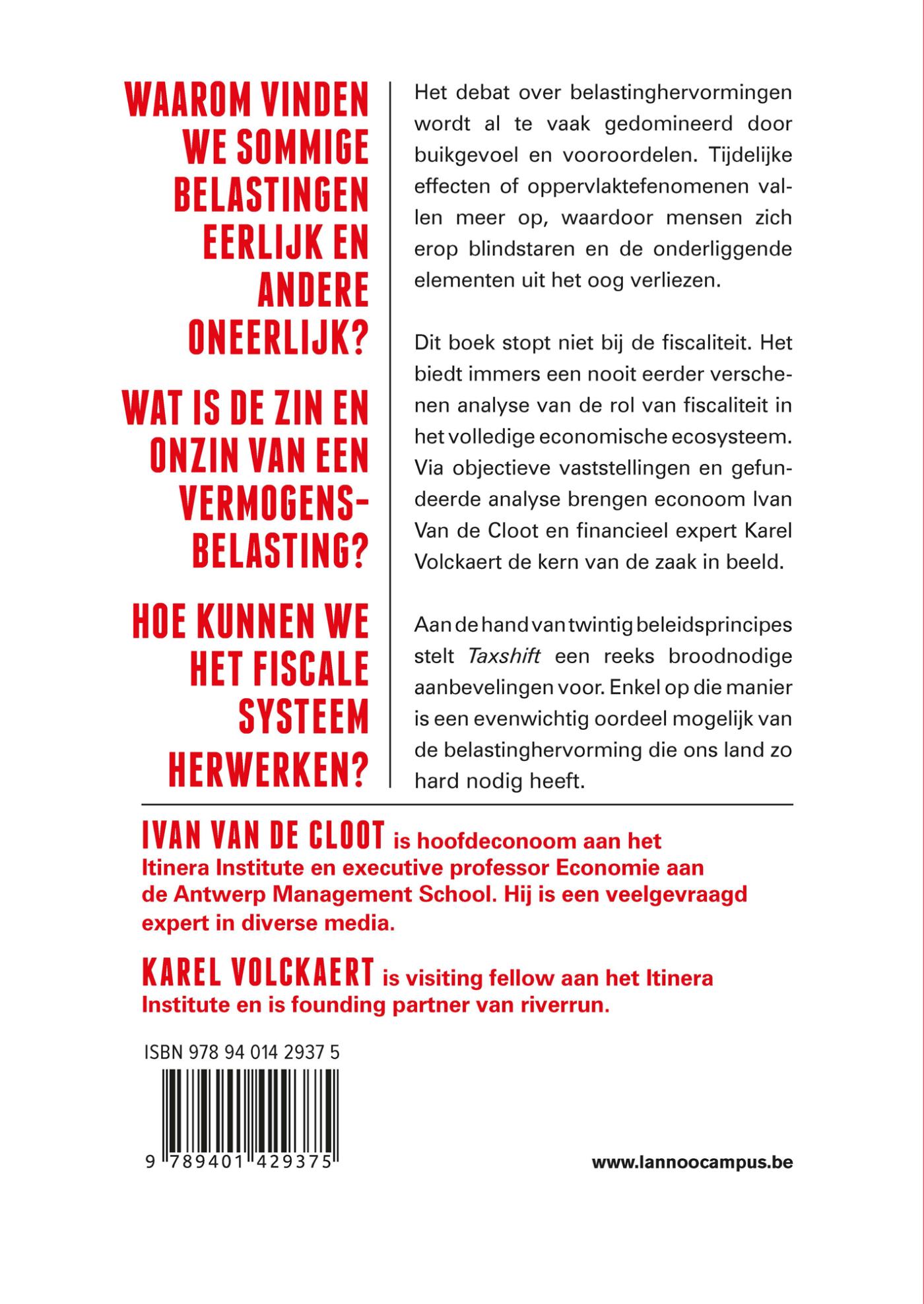 Achterkant van Taxshift