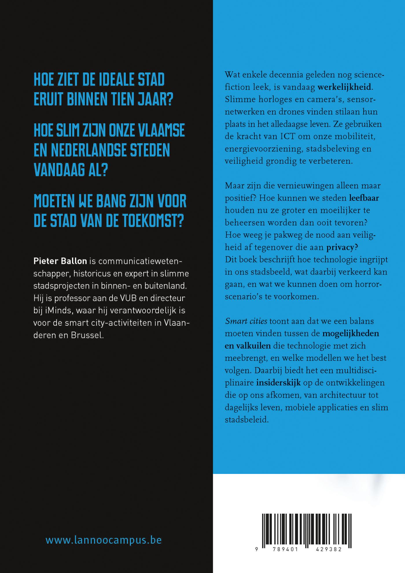 Achterkant van Smart cities