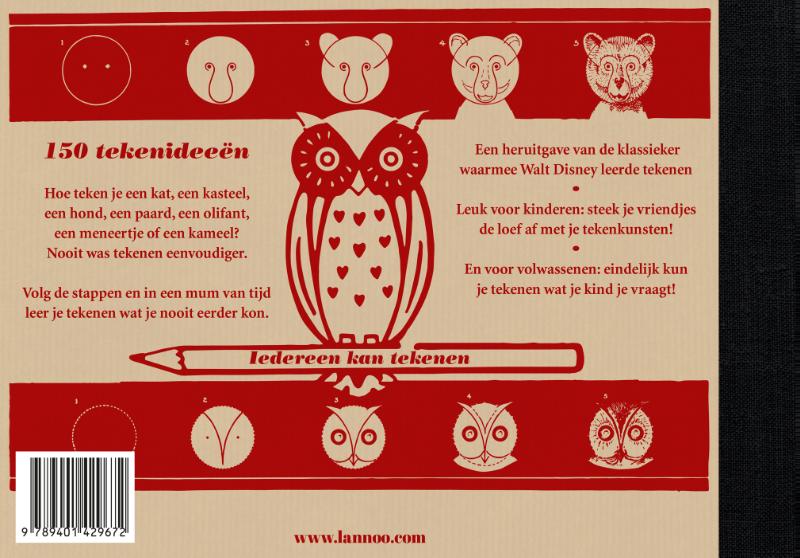 Achterkant van Het stap voor stap tekenboek