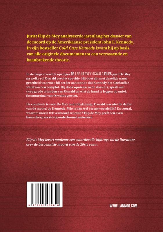 Achterkant van De Lee Harvey Oswald Files