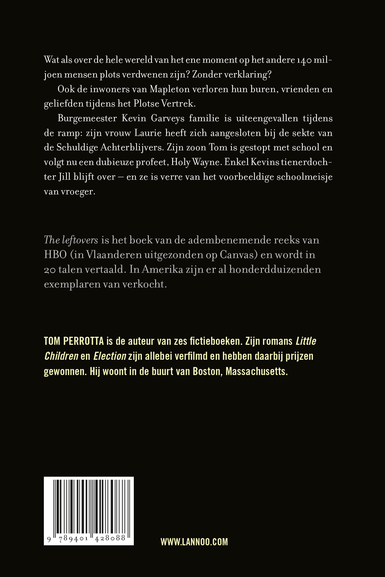 Achterkant van The leftovers