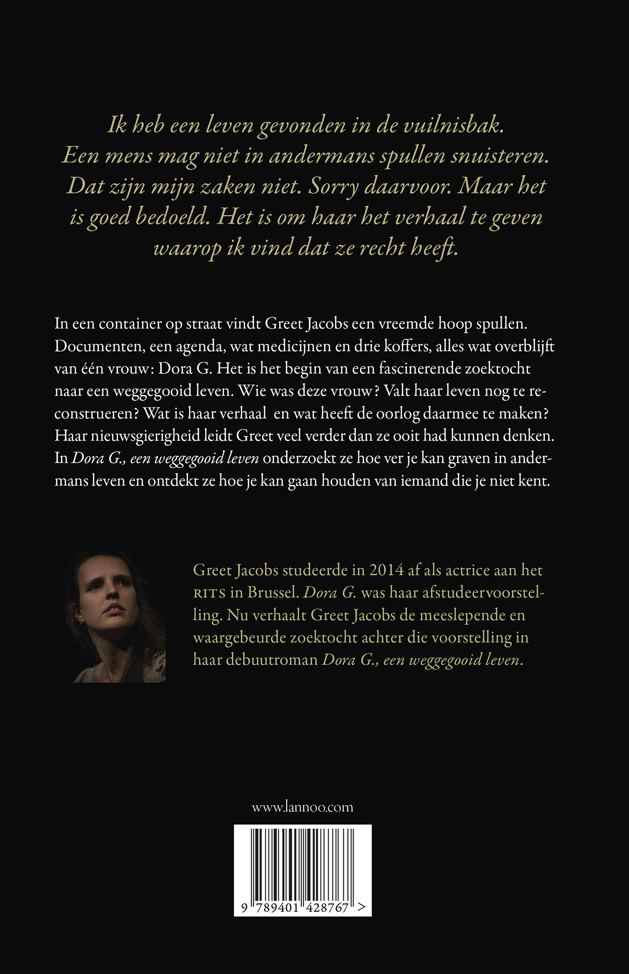 Achterkant van Dora G., een weggegooid leven