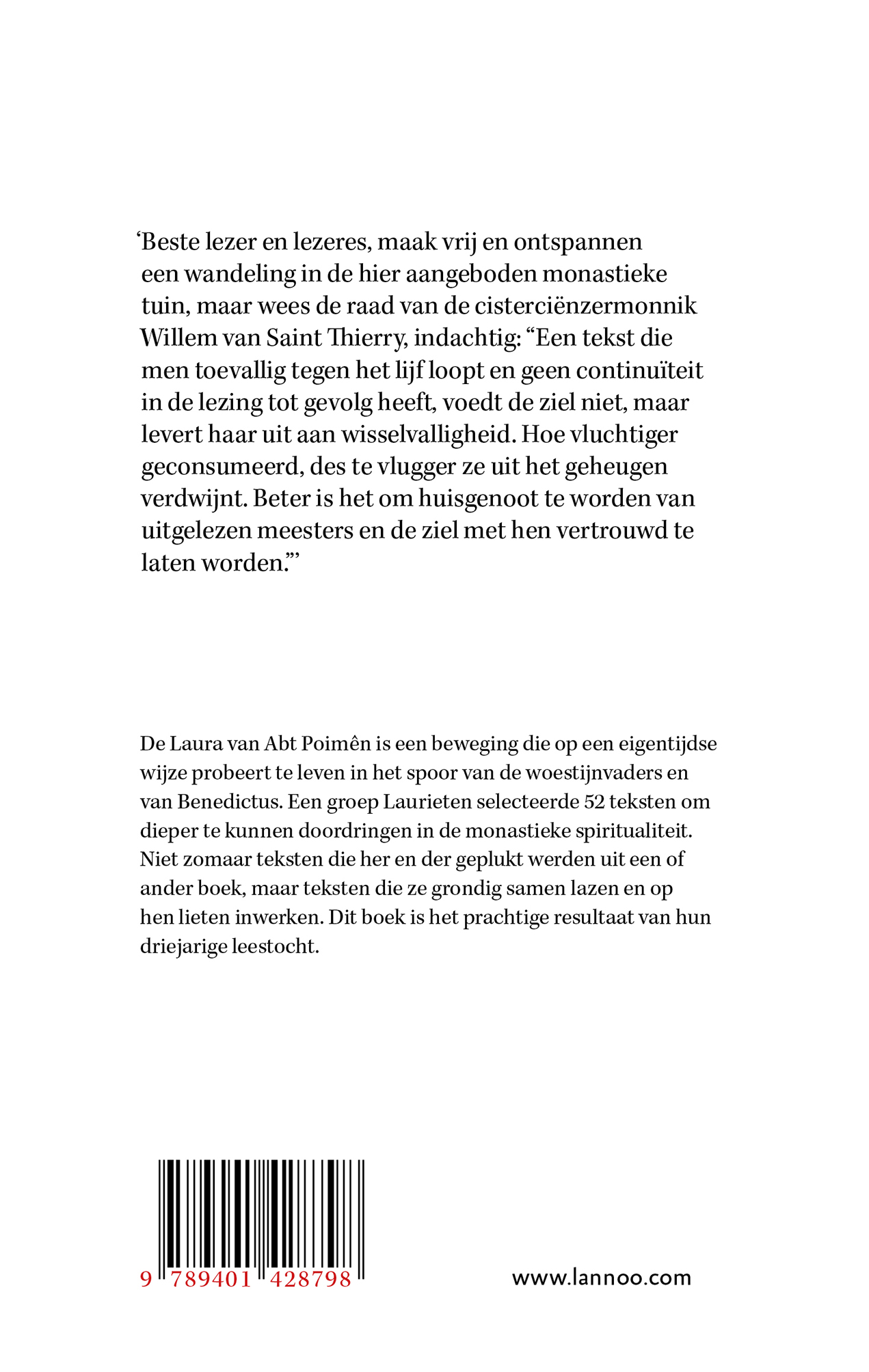 Achterkant van De monastieke tuin