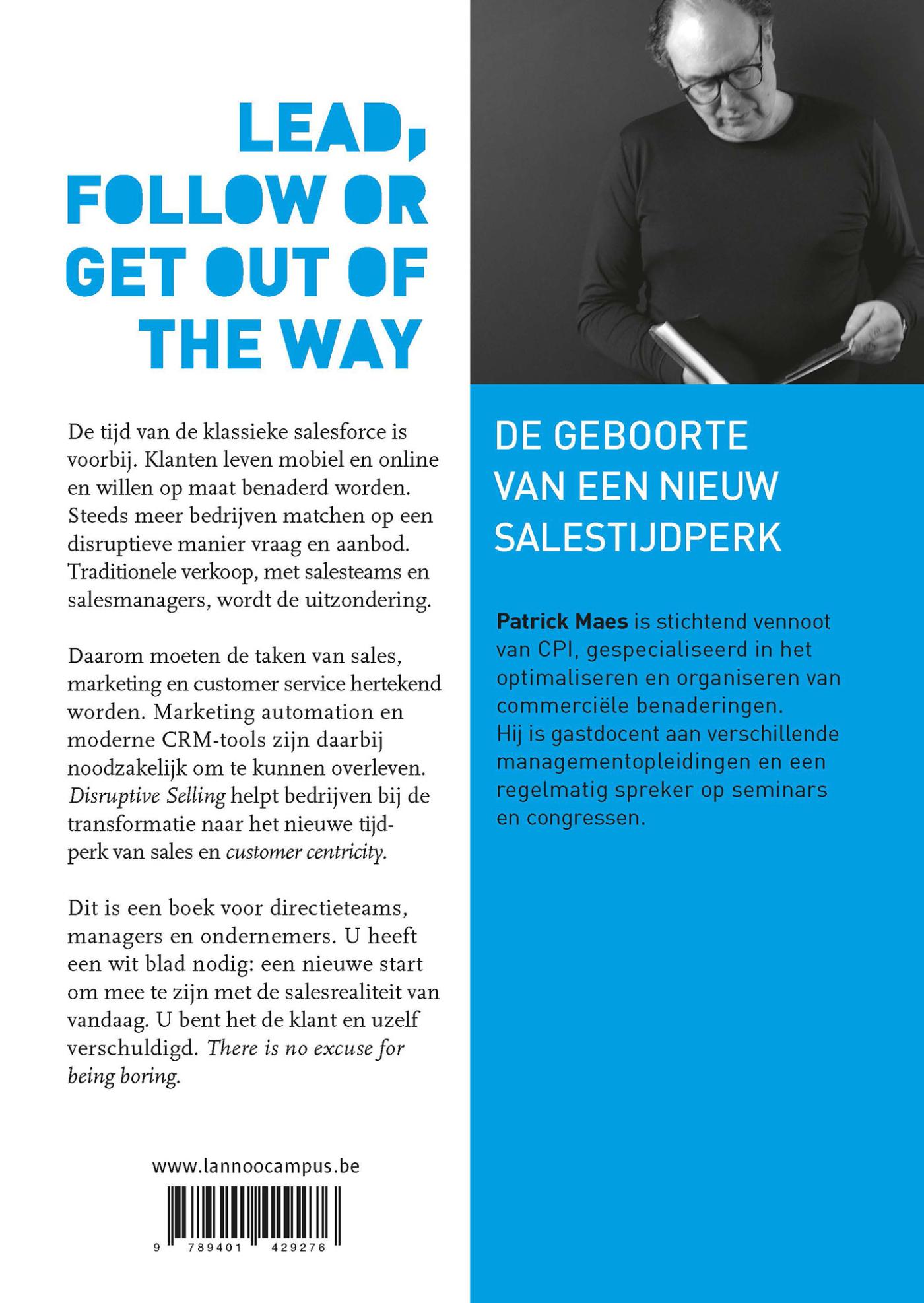 Achterkant van Disruptive selling