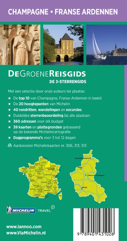 Achterkant van Champagne/Franse Ardennen