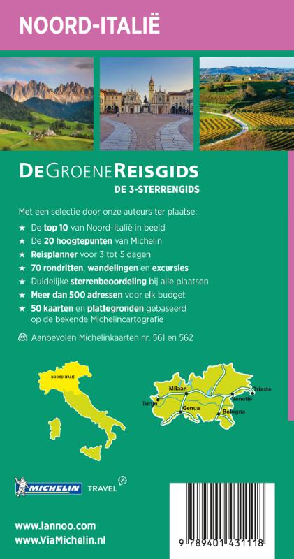 Achterkant van Noord-Italië
