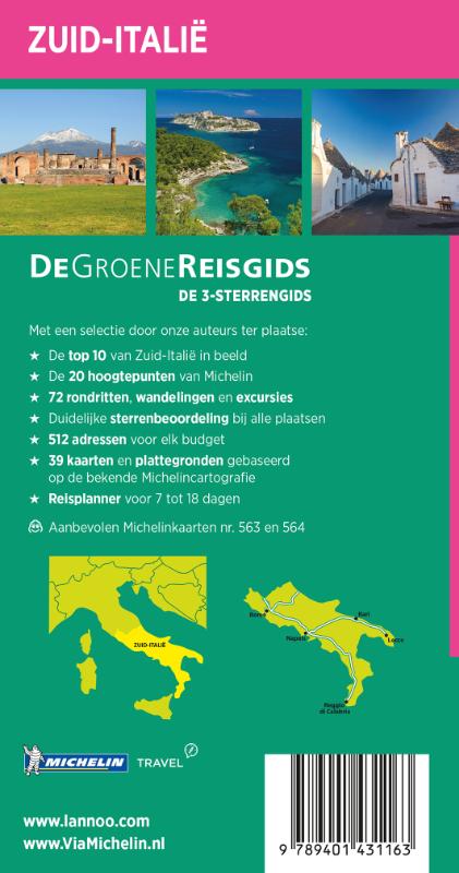 Achterkant van De Groene Reisgids - Zuid-Italië