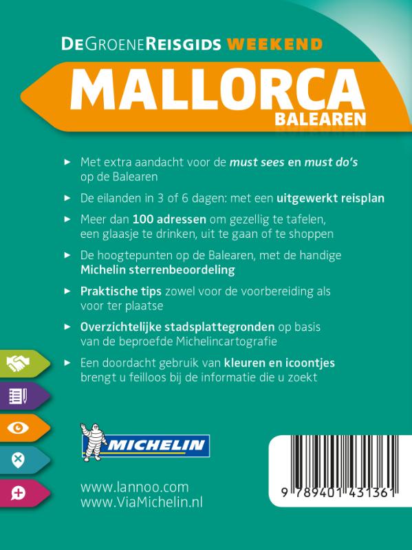 Achterkant van De Groene Reisgids Weekend - Mallorca/Balearen
