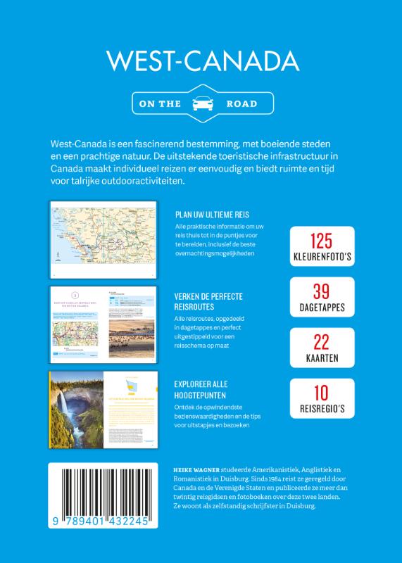 Achterkant van Lannoo's Autoboek - West-Canada on the road