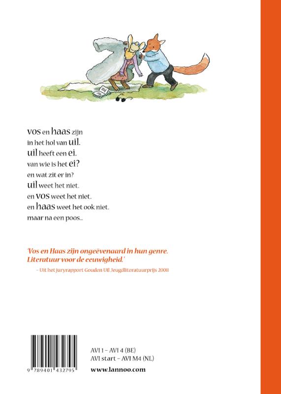 Achterkant van Vos en Haas