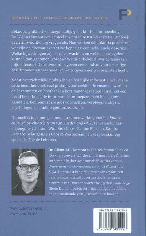 Achterkant van Praktische farmacotherapie bij ADHD