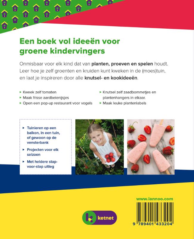 Achterkant van Het complete Ketnet tuinboek