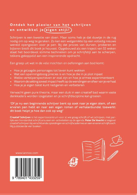 Achterkant van Creatief schrijven